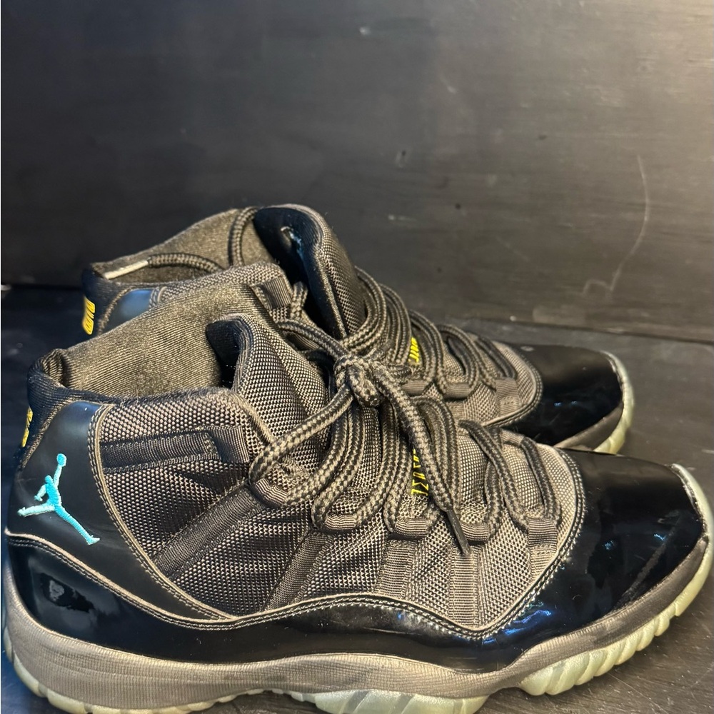 Jordan 11 Gamma Blue Black and Gray Sneakers
